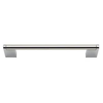 Atlas Homewares A858-PS Round Med 3 Pt Pull in Polished Steel
